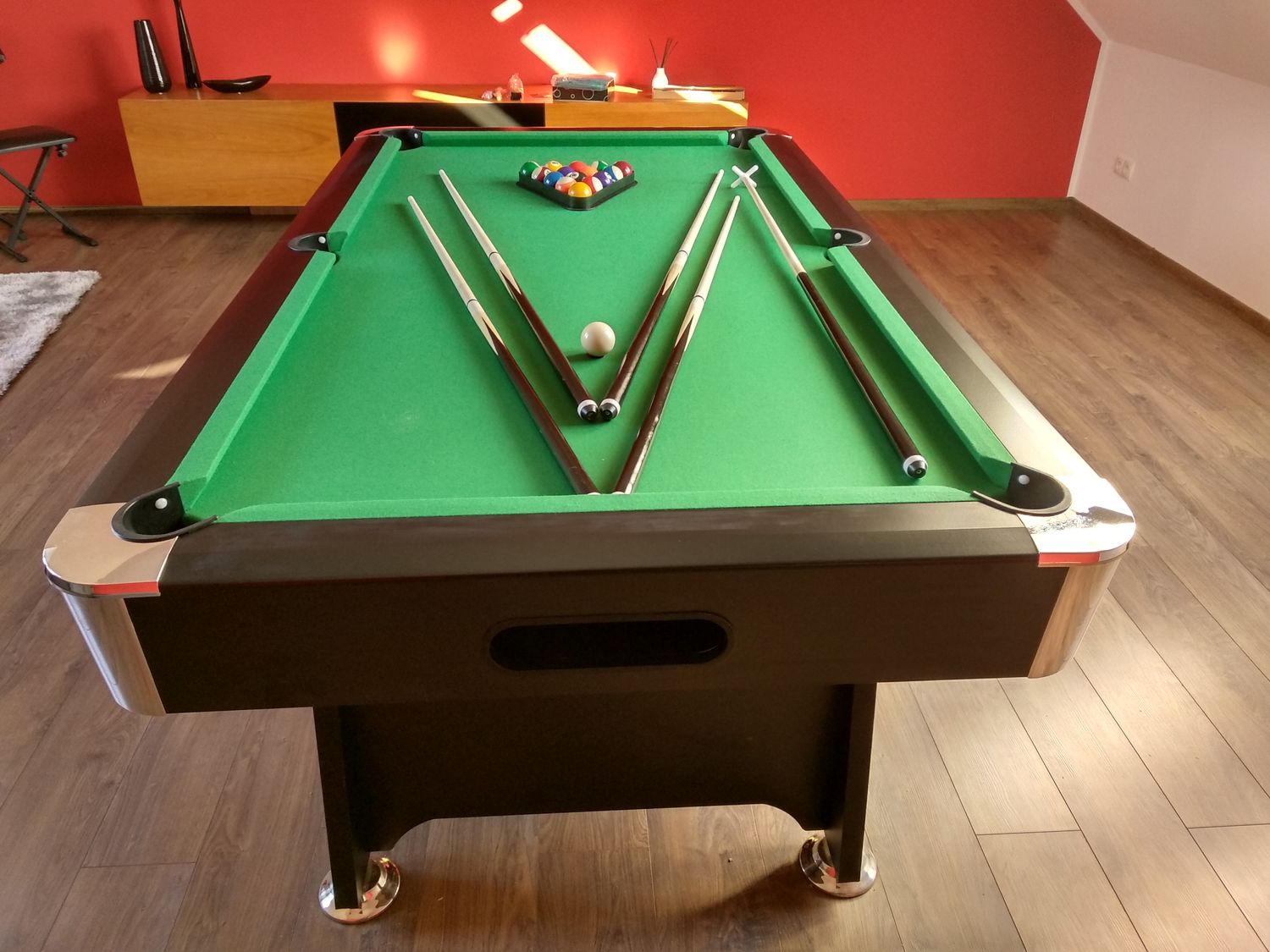 6ft Radley Diamond MDF Black Billiard Table.
