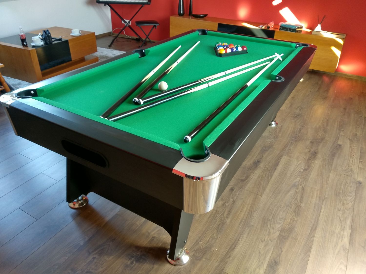 6ft Radley Diamond MDF Black Billiard Table.