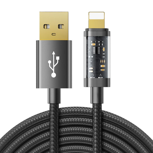 "Joyroom S-UL012A20 USB-A/Lightning 2.4A 20W 2m Cable - Black"