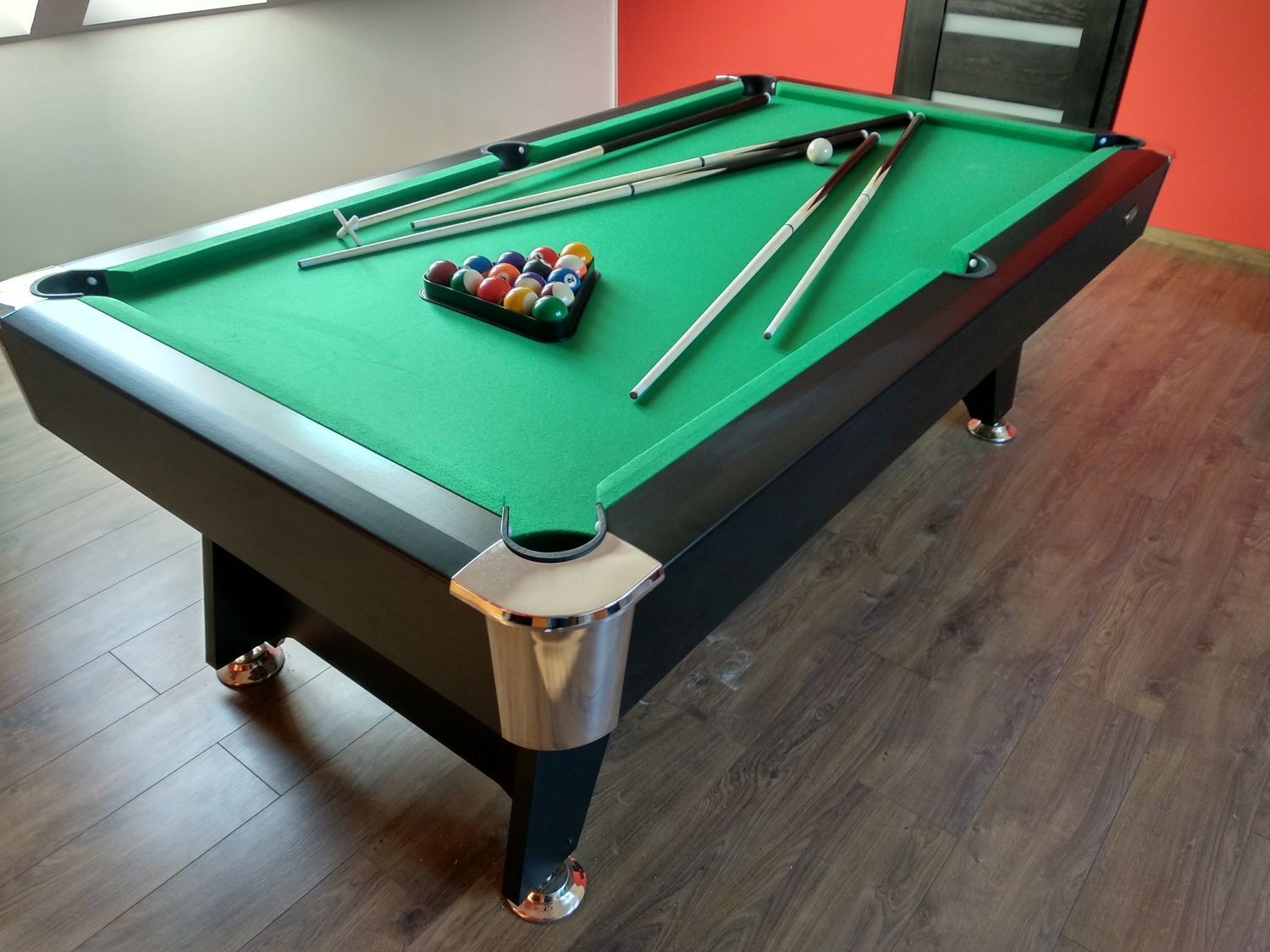 6ft Radley Diamond MDF Black Billiard Table.